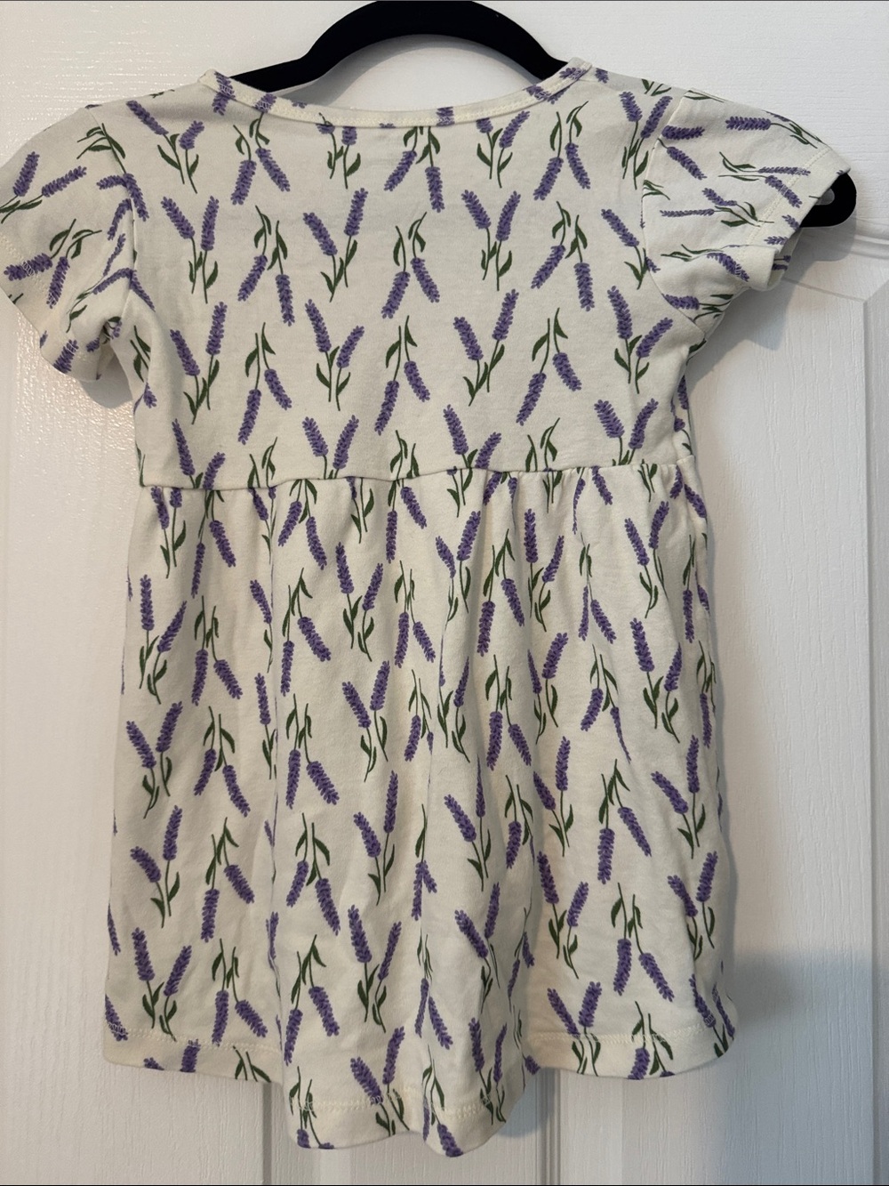 Lavender Floral Dress with Matching Cardigan - Picture 4 of 5
